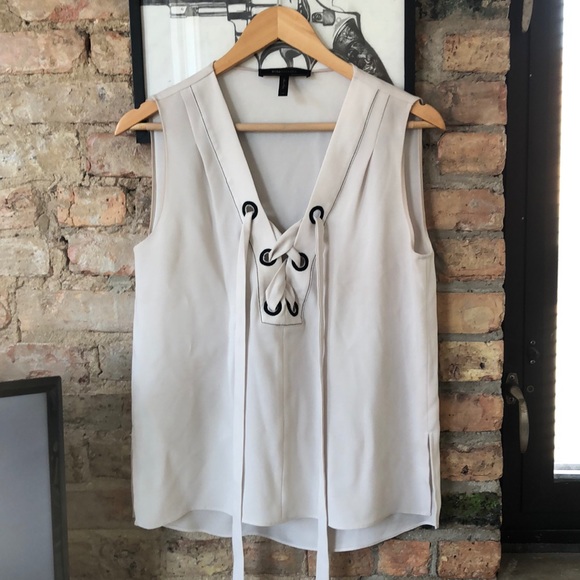 BCBGMaxAzria Tops - Sleeveless Tie-Up Blouse BCBGMaxAzria Tops - Sleeveless Tie-Up Blouse